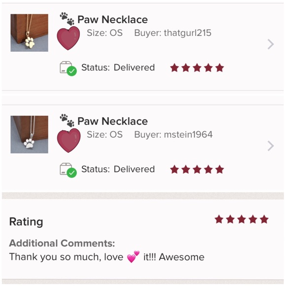 PAW ♡ Gold Necklace - Picture 4 of 5